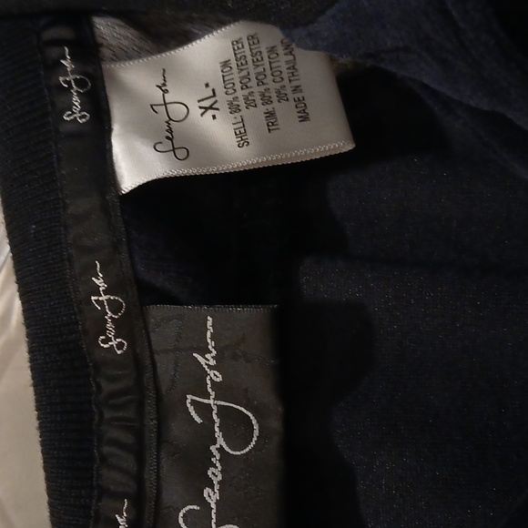 Sean John Mens Y2K Black Grey Velour Polo Pant Set Size XL - Picture 4 of 10